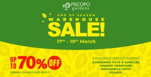 Piscopo Gardens - End of Season Warehouse Sale 2023